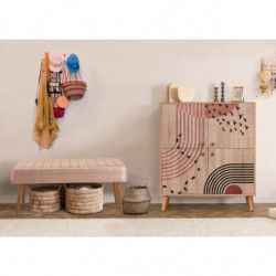 Conjunto de muebles de pasillo Multilux-984-0900 piedra sonomo Practica Hogar