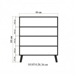 Conjunto de muebles de pasillo Multilux-984-0900 piedra sonomo Practica Hogar