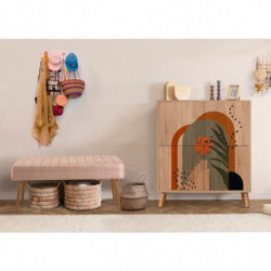 Conjunto de muebles de pasillo Multilux-985-0900 piedra sonomo Practica Hogar