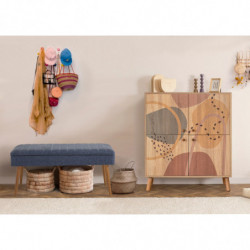 Conjunto de muebles de pasillo Multilux-Form-1048 sonomo azul oscuro Practica Hogar