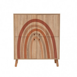 Conjunto de muebles de pasillo Multilux-iris-0900 piedra sonomo Practica Hogar