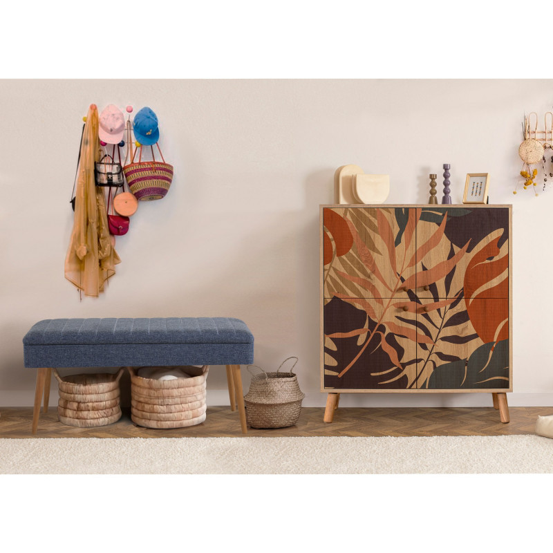 Conjunto de muebles de pasillo Multilux sonomo azul oscuro Practica Hogar Conjunto de muebles de pasillo Multilux sonomo azul oscuro Practica Hogar