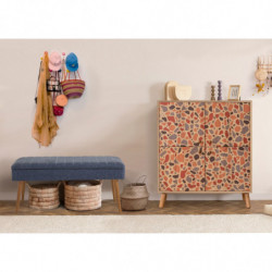 Conjunto de muebles de pasillo Multilux-Pebbl 1048 sonomo azul oscuro Practica Hogar
