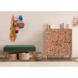 Conjunto de muebles de pasillo Multilux-Pebbl 1070 sonomo verde Practica Hogar