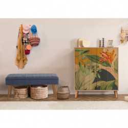 Conjunto de muebles de pasillo Multilux sonomo azul oscuro Practica Hogar