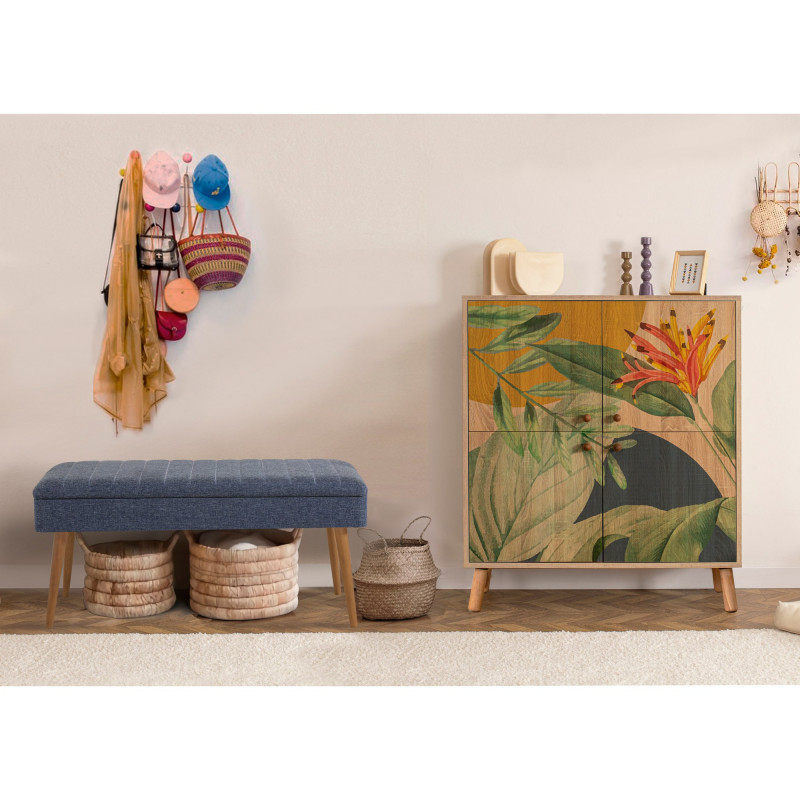 Conjunto de muebles de pasillo Multilux sonomo azul oscuro Practica Hogar Conjunto de muebles de pasillo Multilux sonomo azul oscuro Practica Hogar
