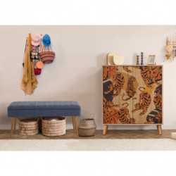 Conjunto de muebles de pasillo Multilux-Tigris-1048 sonomo azul oscuro Practica Hogar