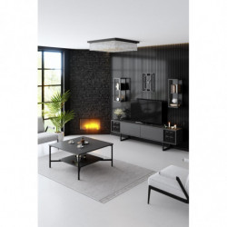 Conjunto de muebles de salón Line Set antracita negro Practica Hogar