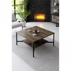 Conjunto de muebles de salón Chrome Line negro nogal Practica Hogar