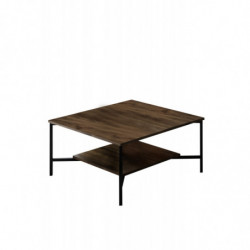 Conjunto de muebles de salón Chrome Line negro nogal Practica Hogar