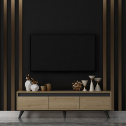 Mueble TV Century Roble Zafiro Practica Hogar