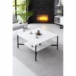 Conjunto de muebles de salón Chrome Line blanco negro Practica Hogar