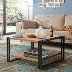 Conjunto de muebles de salón Cosmo -TKM.11 pino atlántico negro Practica Hogar