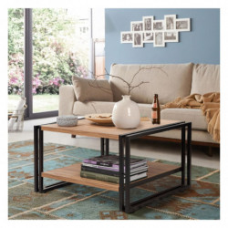 Conjunto de muebles de salón Cosmo -TKM.12 pino atlántico negro Practica Hogar