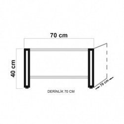 Conjunto de muebles de salón Cosmo -TKM.13 pino atlántico negro Practica Hogar