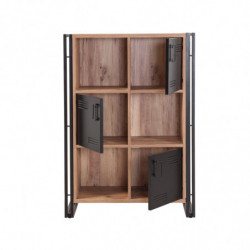 Conjunto de muebles de salón Cosmo -TKM.3 pino atlántico negro Practica Hogar