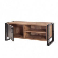 Conjunto de muebles de salón Cosmo -TKM.3 pino atlántico negro Practica Hogar