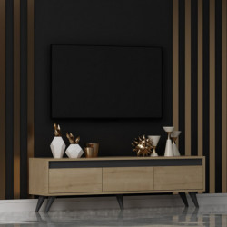 Mueble TV Century Roble Zafiro Practica Hogar