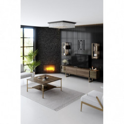 Conjunto de muebles de salón Line negro nogal Practica Hogar