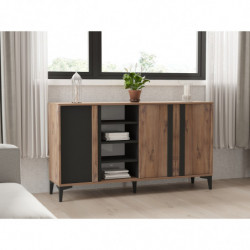 Conjunto de muebles de salón Lachin antracita atlántico Practica Hogar