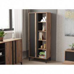Conjunto de muebles de salón Lachin antracita atlántico Practica Hogar