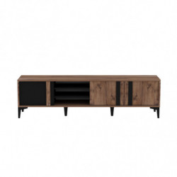 Conjunto de muebles de salón Lachin antracita atlántico Practica Hogar