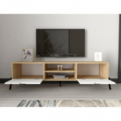 Conjunto de muebles de salón Lifano zafiro roble blanco Practica Hogar