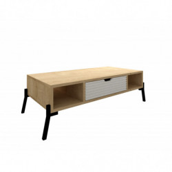 Conjunto de muebles de salón Lifano zafiro roble blanco Practica Hogar