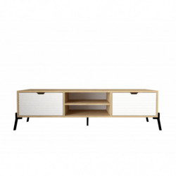 Conjunto de muebles de salón Lifano zafiro roble blanco Practica Hogar