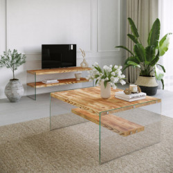 Conjunto de muebles de salón Niagara S102 roble Practica Hogar