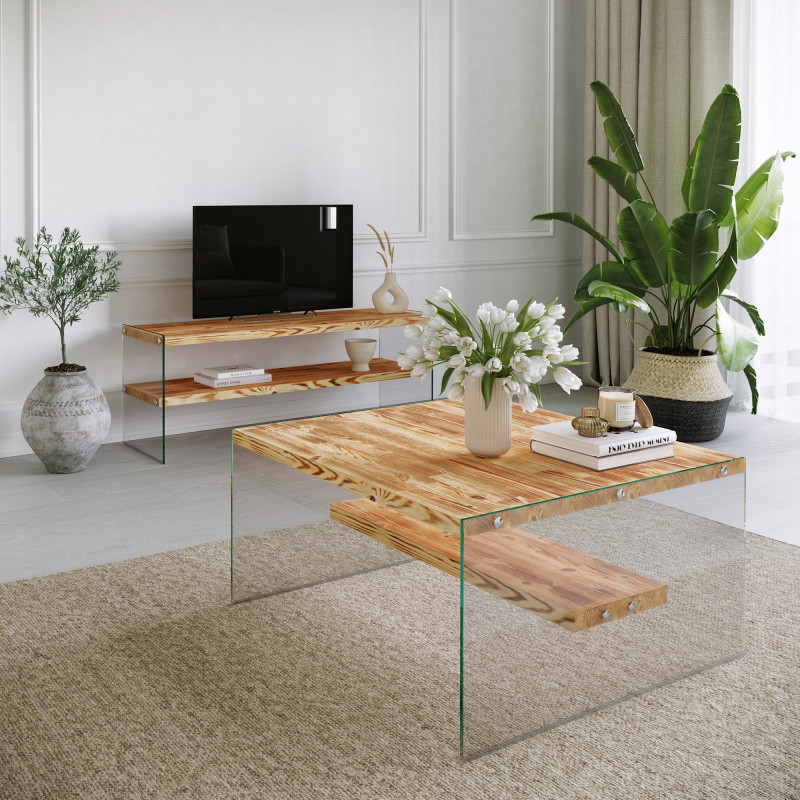 Conjunto de muebles de salón Niagara S102 roble Practica Hogar Conjunto de muebles de salón Niagara S102 roble Practica Hogar