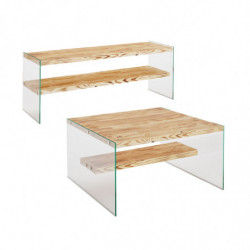 Conjunto de muebles de salón Niagara S102 roble Practica Hogar