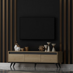 Mueble TV Century Roble Zafiro Practica Hogar