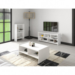 Conjunto de muebles de salón Pera blanco Practica Hogar