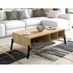 Conjunto de muebles de salón Trotse zafiro roble antracita Practica Hogar