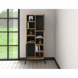 Conjunto de muebles de salón Trotse zafiro roble antracita Practica Hogar