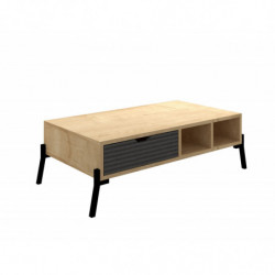 Conjunto de muebles de salón Trotse zafiro roble antracita Practica Hogar