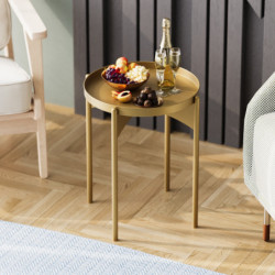 Mesa de centro Shb-002-B Oro Practica Hogar