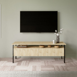 Conjunto de muebles de salón Tuana-L3025 roble Practica Hogar