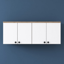 Mueble auxiliar BA120 2670 blanco nogal Practica Hogar