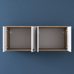 Mueble auxiliar BA120 2670 blanco nogal Practica Hogar