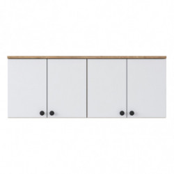 Mueble auxiliar BA120 2670 blanco nogal Practica Hogar