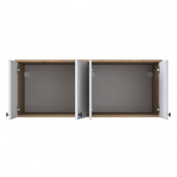 Mueble auxiliar BA120 2670 blanco nogal Practica Hogar