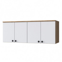 Mueble auxiliar BA120 2670 blanco nogal Practica Hogar
