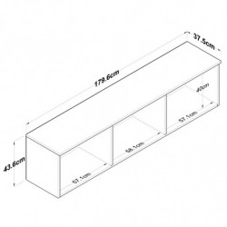 Mueble auxiliar EA103-2566 blanco Practica Hogar