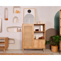 Mueble auxiliar Hazeran Multi roble Practica Hogar