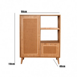 Mueble auxiliar Jüt Multi roble Practica Hogar