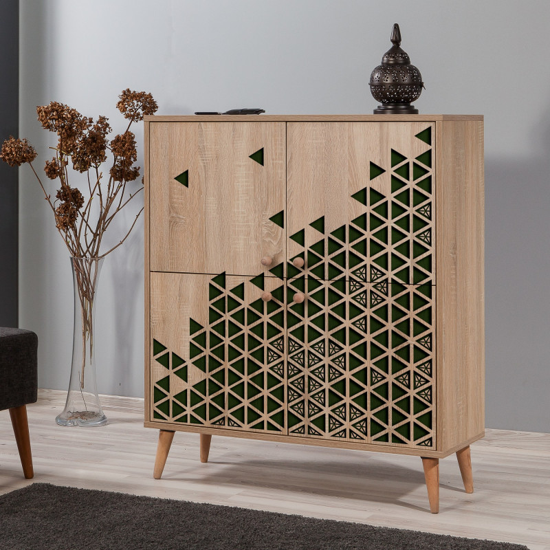 Mueble auxiliar Multilux-121 sonoma roble Practica Hogar Mueble auxiliar Multilux-121 sonoma roble Practica Hogar