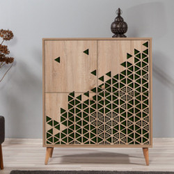 Mueble auxiliar Multilux-121 sonoma roble Practica Hogar