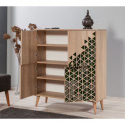 Mueble auxiliar Multilux-121 sonoma roble Practica Hogar